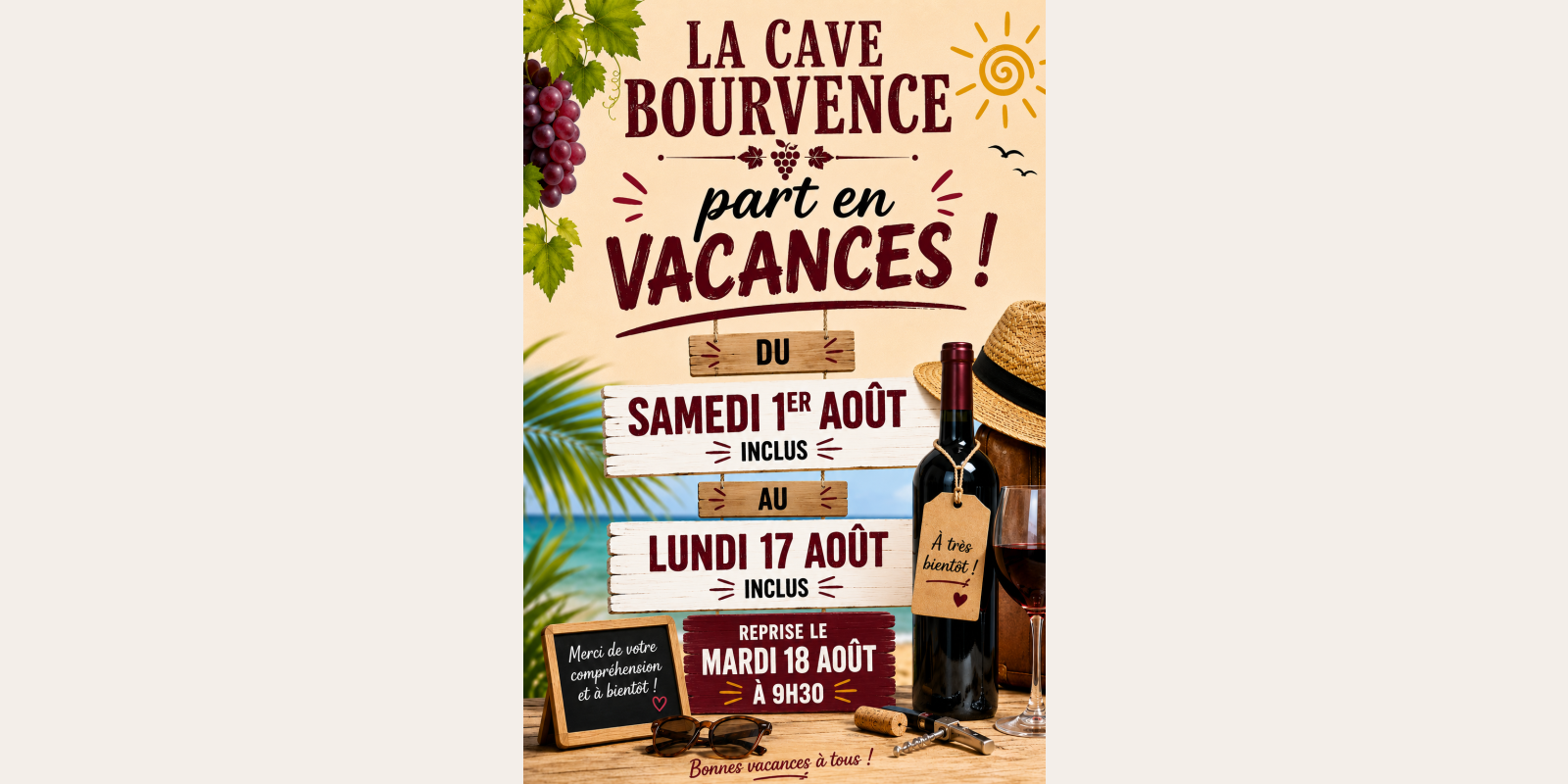 Vacances d'été 2026