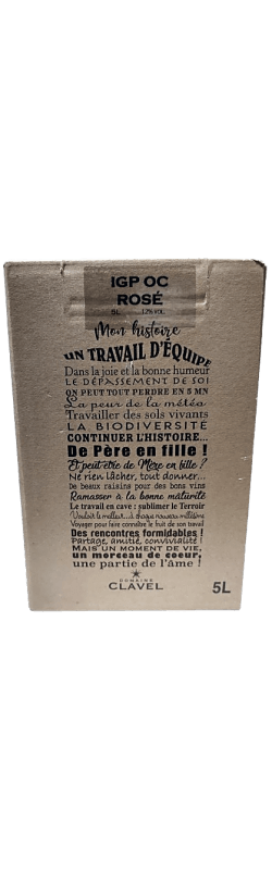 BIB Mon Histoire Clavel Rosé 5 L